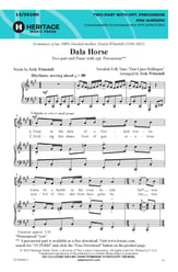 Dala Horse Two-Part choral sheet music cover